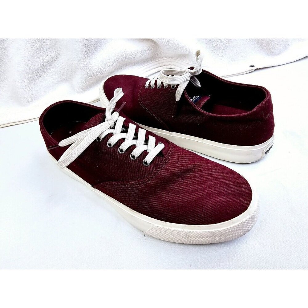 Sperry Top Sider Size 8.5M Women's Burgundy Low Lace Fashion Sneakers #STS81696 - Picture 8 of 12